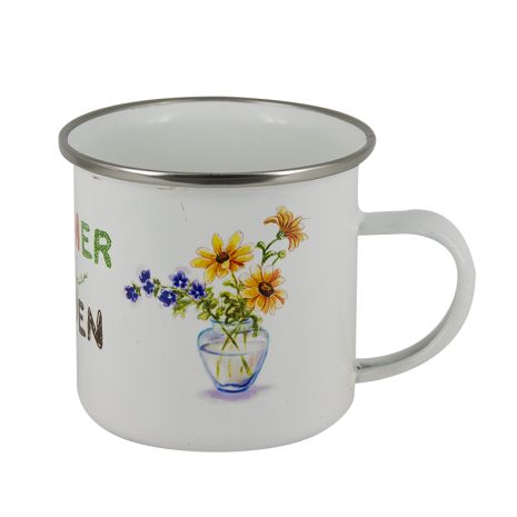 8oz Sublimation Coated Fine Enamel Cup-MUG8-3 8oz Sublimation Coated Fine Enamel Cup-MUG8-3